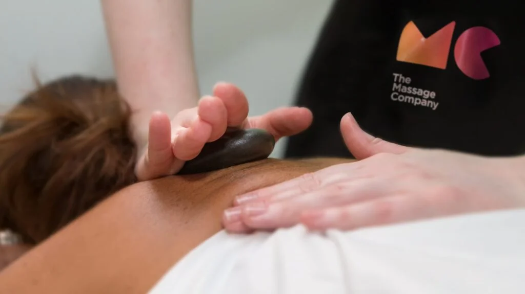 hot stone therapy back massage professional